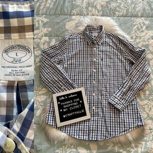 Brooks Brothers 346 Cotton Long Sleeve Button Down Shirt | Men’s Large